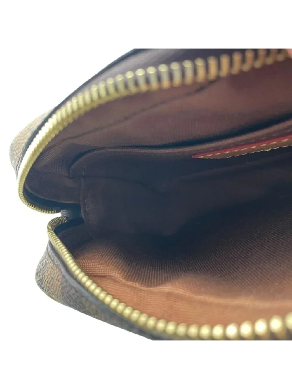 Louis Vuitton Belt Bag Trocadero Wearable Wallet Monogram Damier Leather Brown